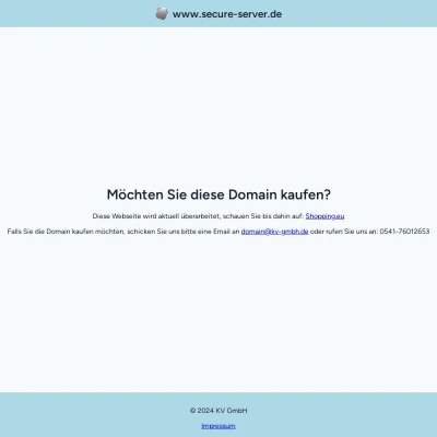 Screenshot secure-server.de