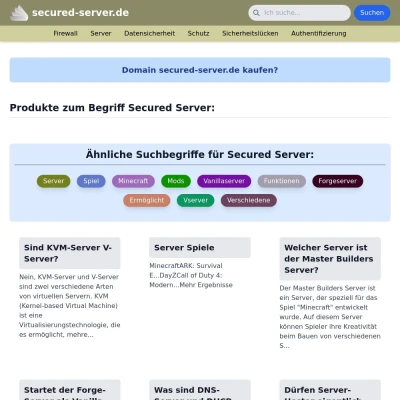 Screenshot secured-server.de