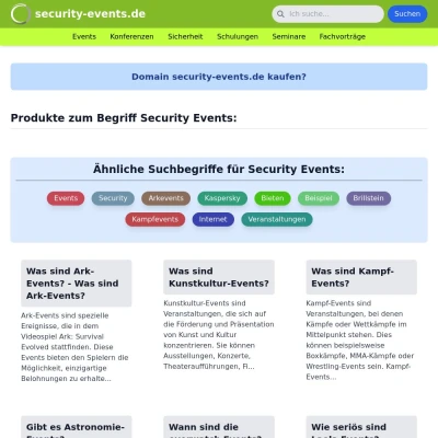 Screenshot security-events.de