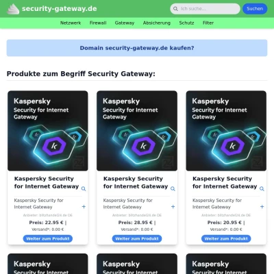 Screenshot security-gateway.de