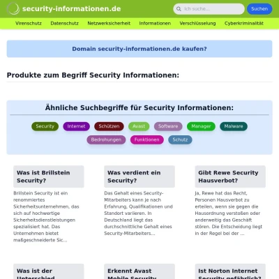 Screenshot security-informationen.de