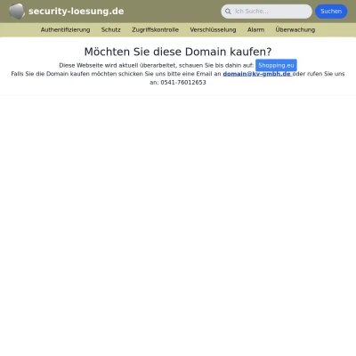 Screenshot security-loesung.de