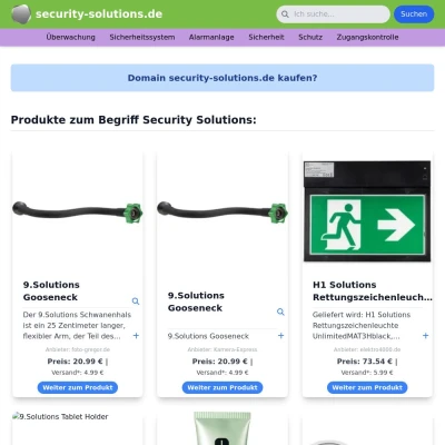 Screenshot security-solutions.de