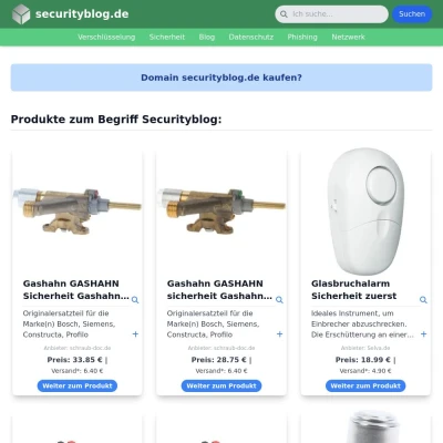 Screenshot securityblog.de