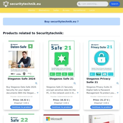 Screenshot securitytechnik.eu