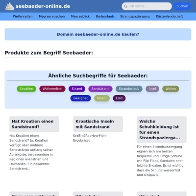 Screenshot seebaeder-online.de