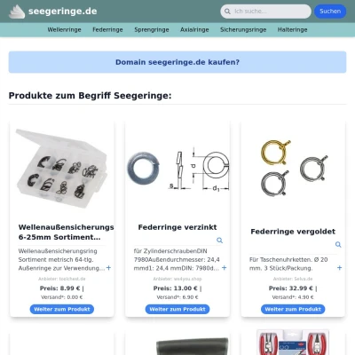 Screenshot seegeringe.de