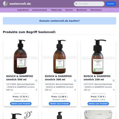 Screenshot seelenvoll.de