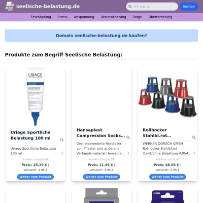 Screenshot seelische-belastung.de