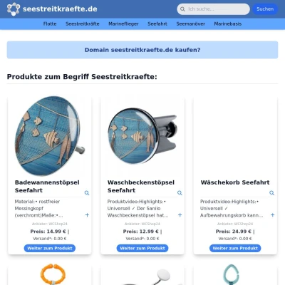 Screenshot seestreitkraefte.de