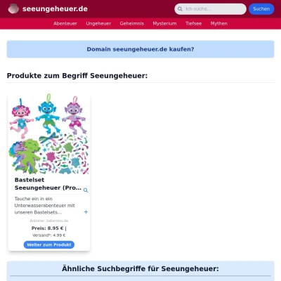 Screenshot seeungeheuer.de