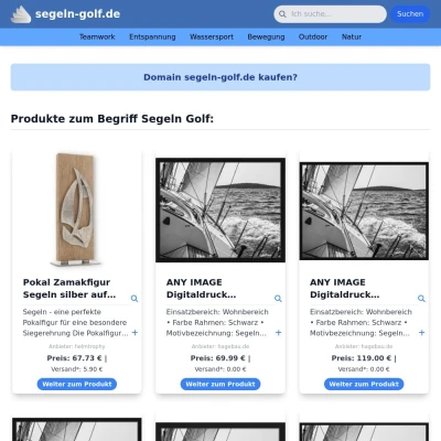 Screenshot segeln-golf.de