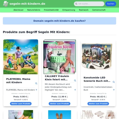 Screenshot segeln-mit-kindern.de