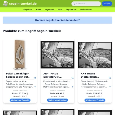 Screenshot segeln-tuerkei.de