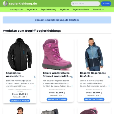 Screenshot seglerkleidung.de