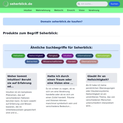 Screenshot seherblick.de