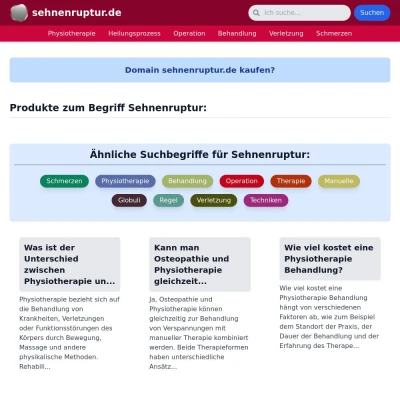 Screenshot sehnenruptur.de