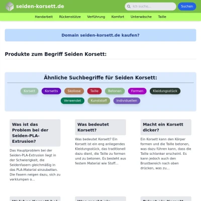 Screenshot seiden-korsett.de