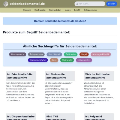 Screenshot seidenbademantel.de