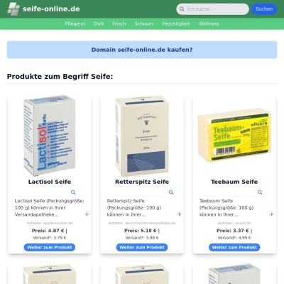 Screenshot seife-online.de