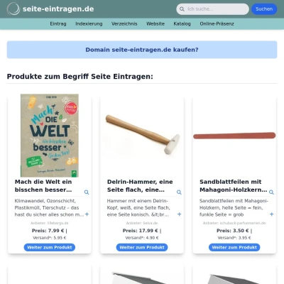 Screenshot seite-eintragen.de