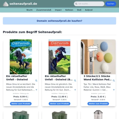 Screenshot seitenaufprall.de