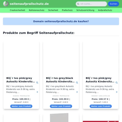 Screenshot seitenaufprallschutz.de