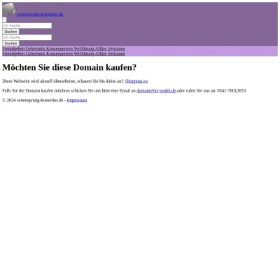 Screenshot seitensprung-kostenlos.de