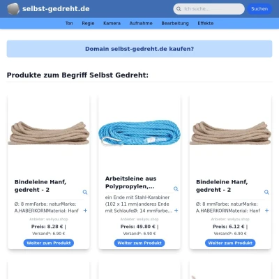 Screenshot selbst-gedreht.de