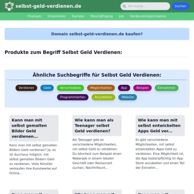 Screenshot selbst-geld-verdienen.de