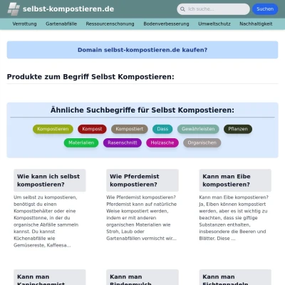 Screenshot selbst-kompostieren.de