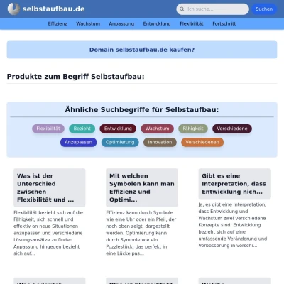 Screenshot selbstaufbau.de