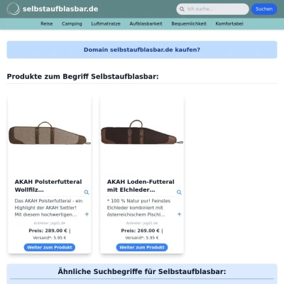 Screenshot selbstaufblasbar.de