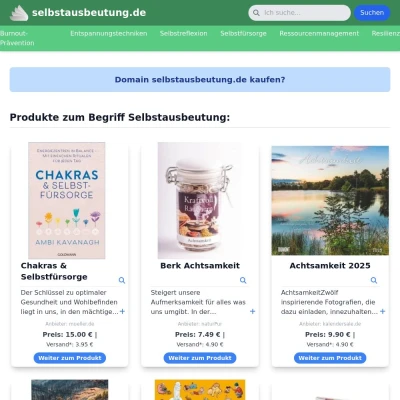 Screenshot selbstausbeutung.de