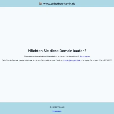 Screenshot selbstbau-kamin.de