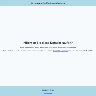 Screenshot selbstfindungsphase.de