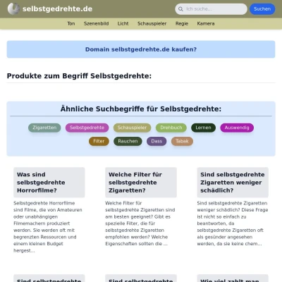 Screenshot selbstgedrehte.de