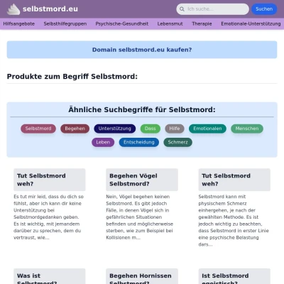 Screenshot selbstmord.eu