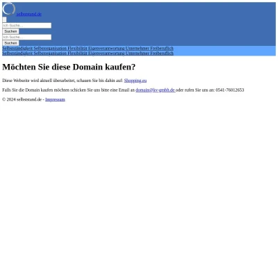 Screenshot selbststand.de