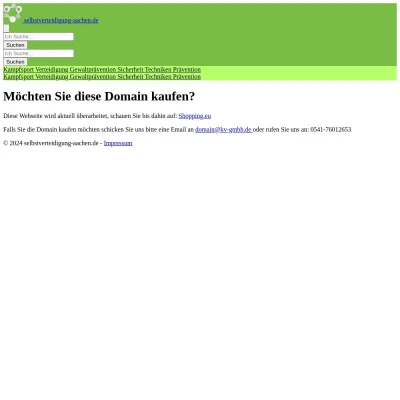 Screenshot selbstverteidigung-aachen.de
