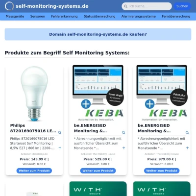 Screenshot self-monitoring-systems.de