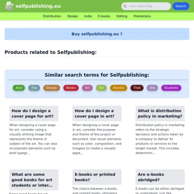 Screenshot selfpublishing.eu