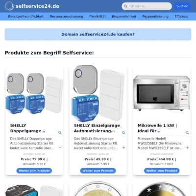 Screenshot selfservice24.de