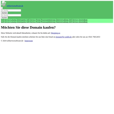 Screenshot selfservicesoftware.de