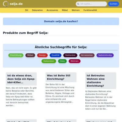 Screenshot selja.de
