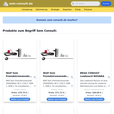 Screenshot sem-consult.de