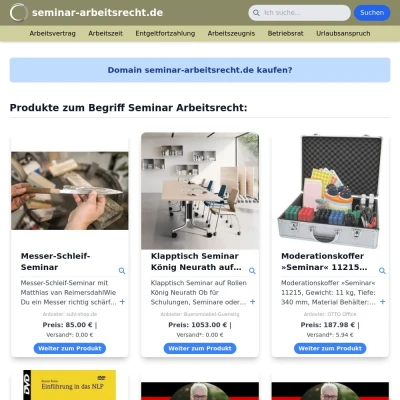 Screenshot seminar-arbeitsrecht.de