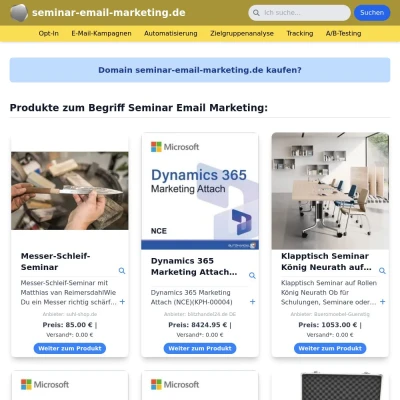 Screenshot seminar-email-marketing.de