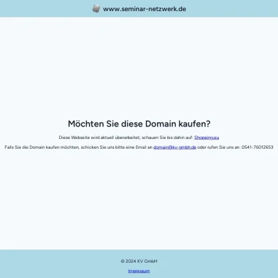 Screenshot seminar-netzwerk.de