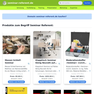 Screenshot seminar-referent.de